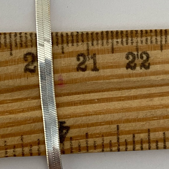 Herringbone chain 3mm necklace 925 silver unisex - Picture 2 of 4